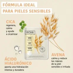 Mascarilla hidratante calmante con avena