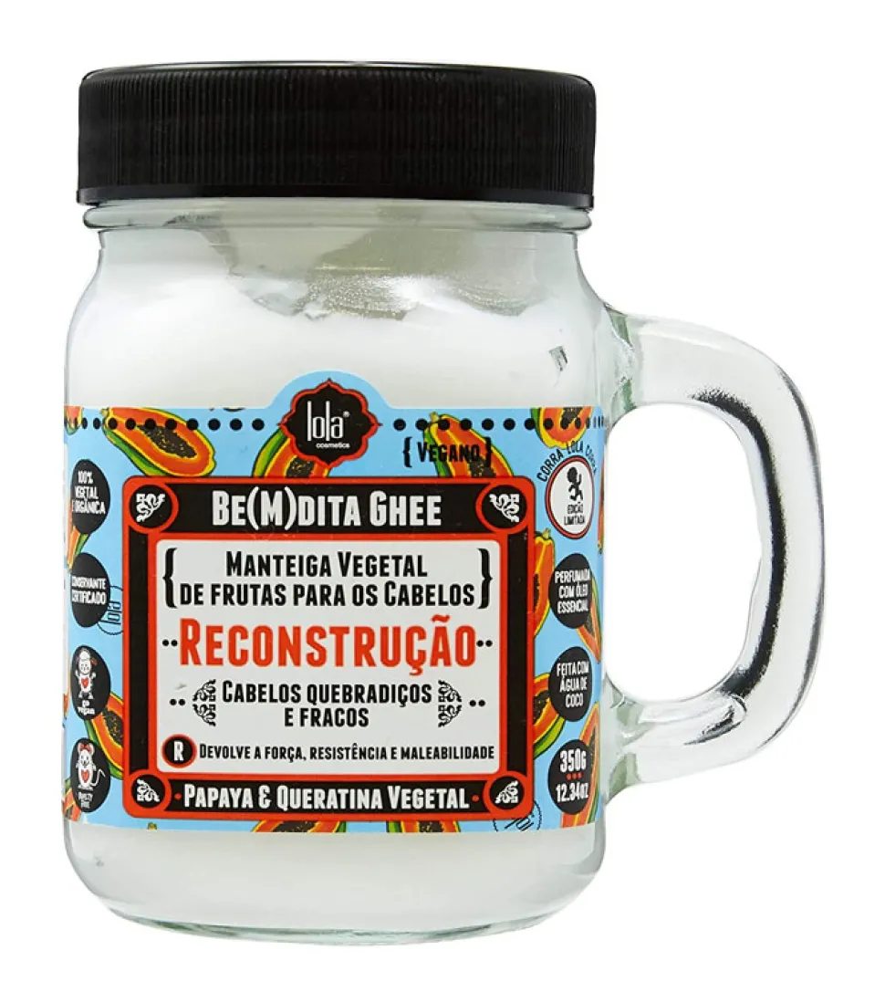 Mascarilla reconstructora de papaya y queratina Be(m)dita Ghee