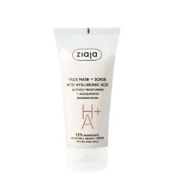 Mascarilla y exfoliante facial con ácido hialurónico