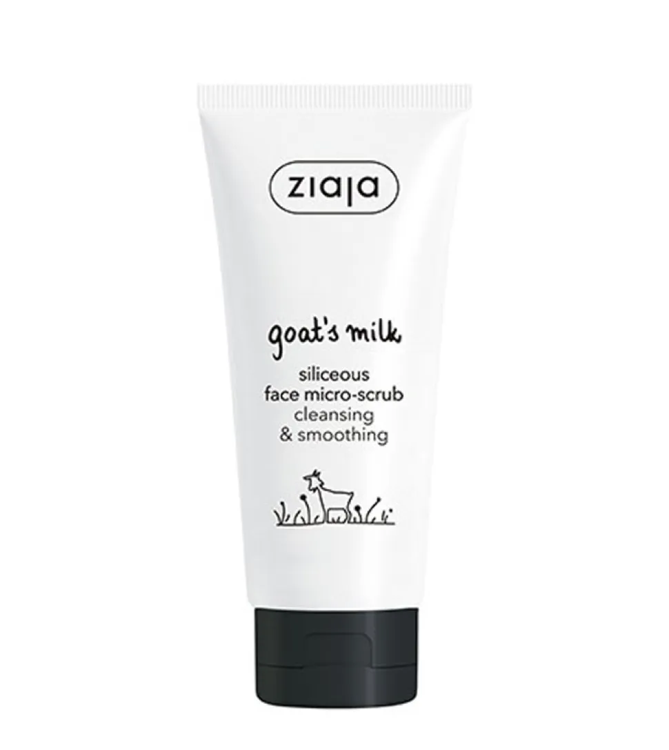 Microexfoliante facial de leche de cabra con Sílice