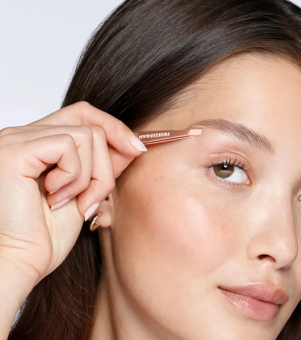 Mini Pinza Slant Tweezer - Rose Gold