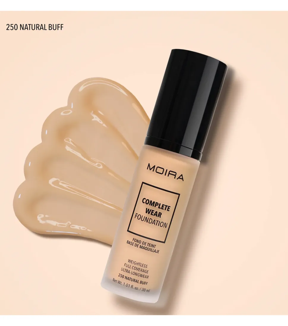 Moira - Base de maquillaje fluida Complete Wear™ - 250: Natural Buff