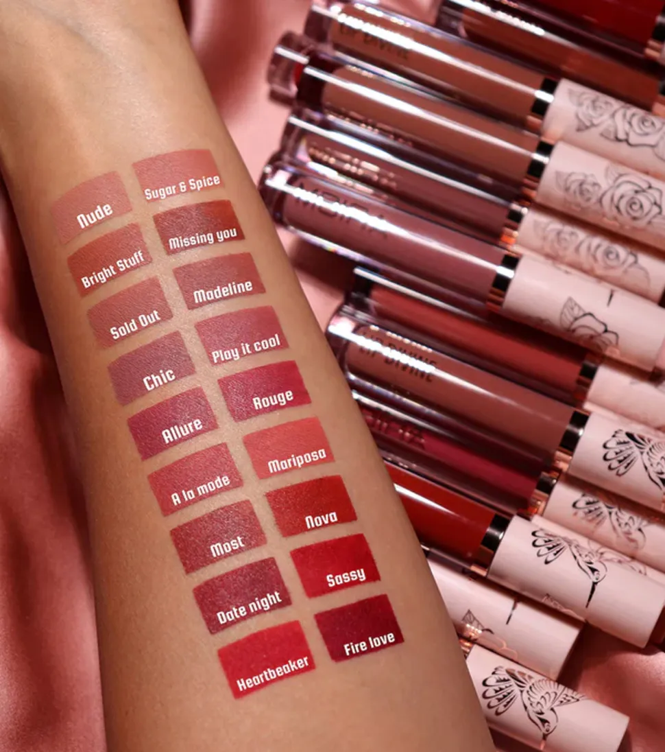 Moira - Labial líquido larga duración Lip Divine - 012: Mariposa