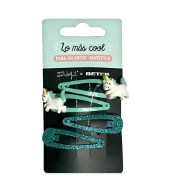 *Mr. Wonderful x Beter* - Set clips para el pelo - Unicorn