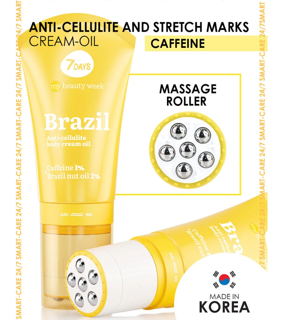*My Beauty Week* - Crema-aceite roller corporal anticelulitis - Brazil