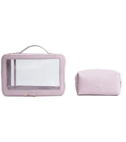 Neceser transparente con dos compartimentos - Lavanda