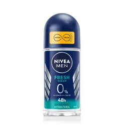 Nivea Men - Desodorante roll on sin aluminio Fresh Ocean