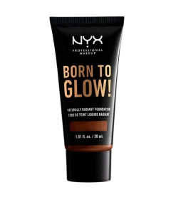 Nyx Professional Makeup - Base de maquillaje fluida Born to Glow! - BTGRF22.7: Deep Walnut