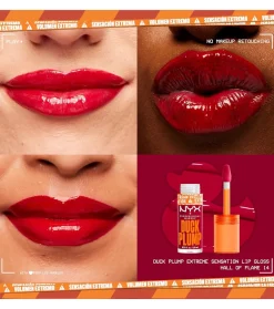 Nyx Professional Makeup - Brillo de labios voluminizador Duck Plump - 14: Hall Of Flame