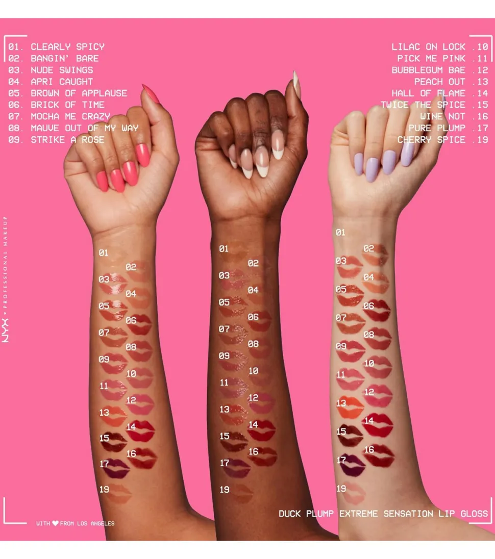 Nyx Professional Makeup - Brillo de labios voluminizador Duck Plump - 14: Hall Of Flame