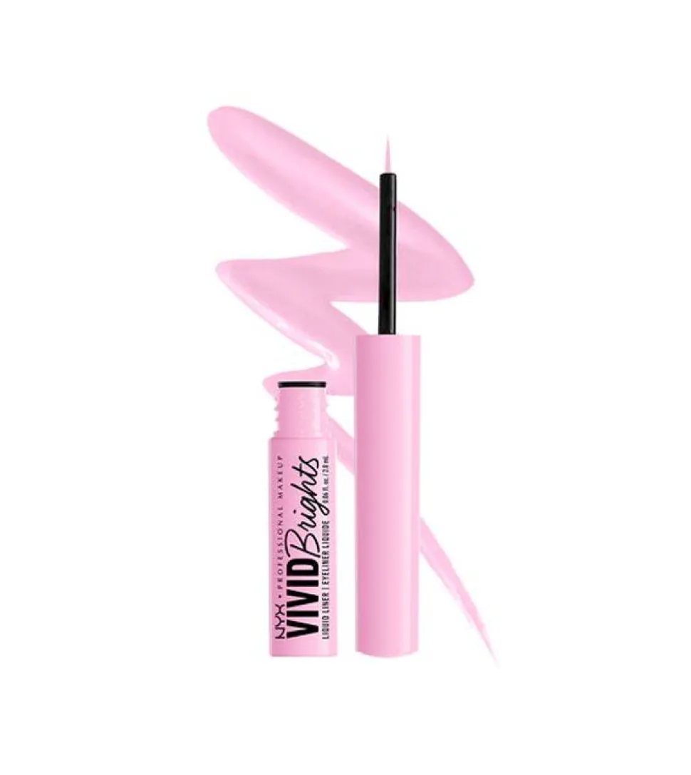 Nyx Professional Makeup - Delineador de ojos líquido mate Vivid Brights - 09: Sneaky Pink