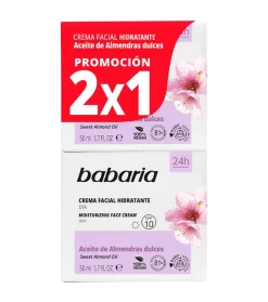 Pack crema facial hidratante de día SPF10 - Aceite de almendras dulces