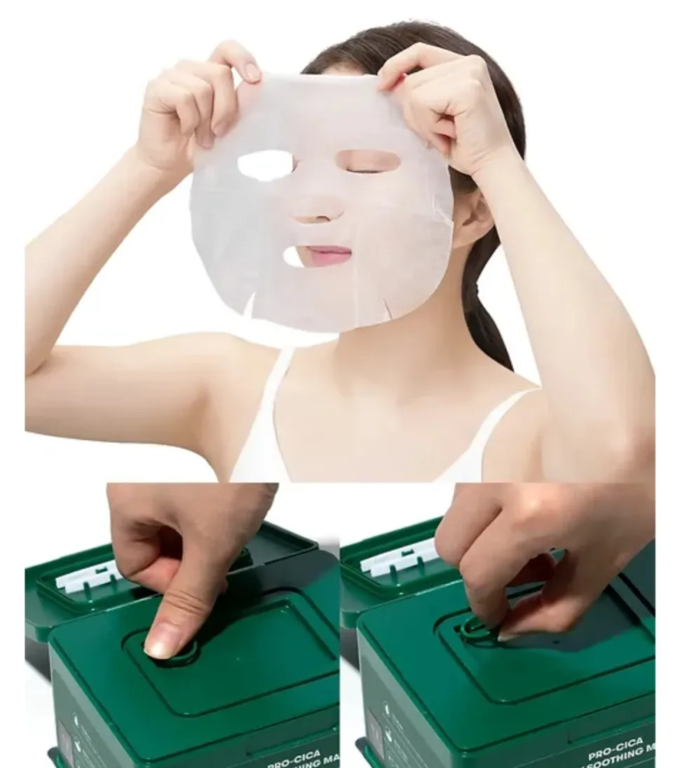 Pack de mascarillas faciales Cica Daily Soothing - 30 unidades