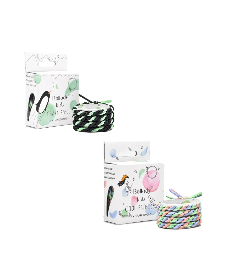 Pack 4 gomas de pelo Bellody Kids