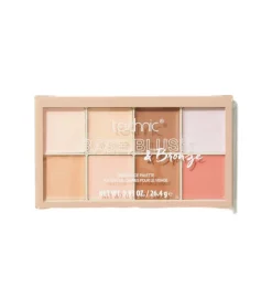 Paleta de rostro en crema base, colorete y bronceador - Light