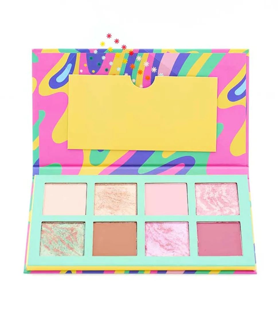 Paleta de sombras de ojos y pegatinas - Good Vibes