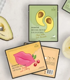 Parches de Bio-Gel detox para contorno de ojos - Aguacate y manteca de karité