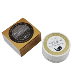 Parches de hidrogel para ojos Black Pearl & Gold