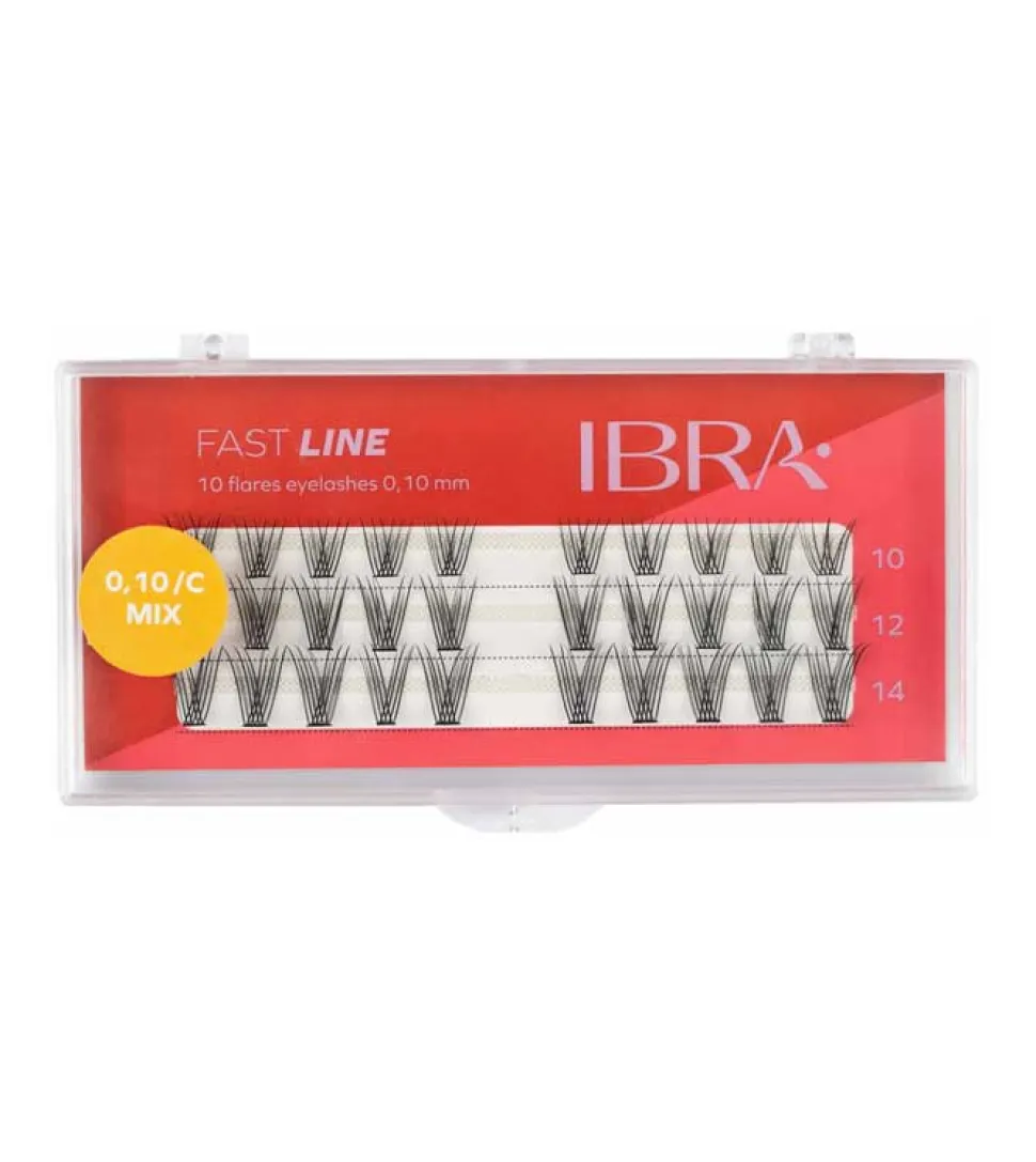 Pestañas postizas individuales Fast Line 0.10 C - Mix de tamaños