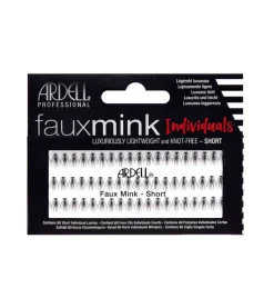 Pestañas postizas Individuales Fauxmink - Short Black