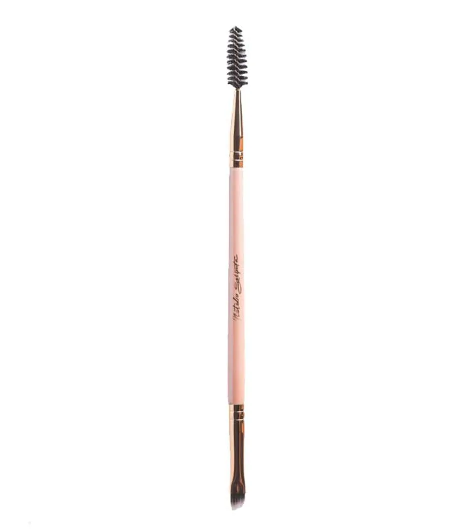 Pincel biselado + cepillo de cejas - N6