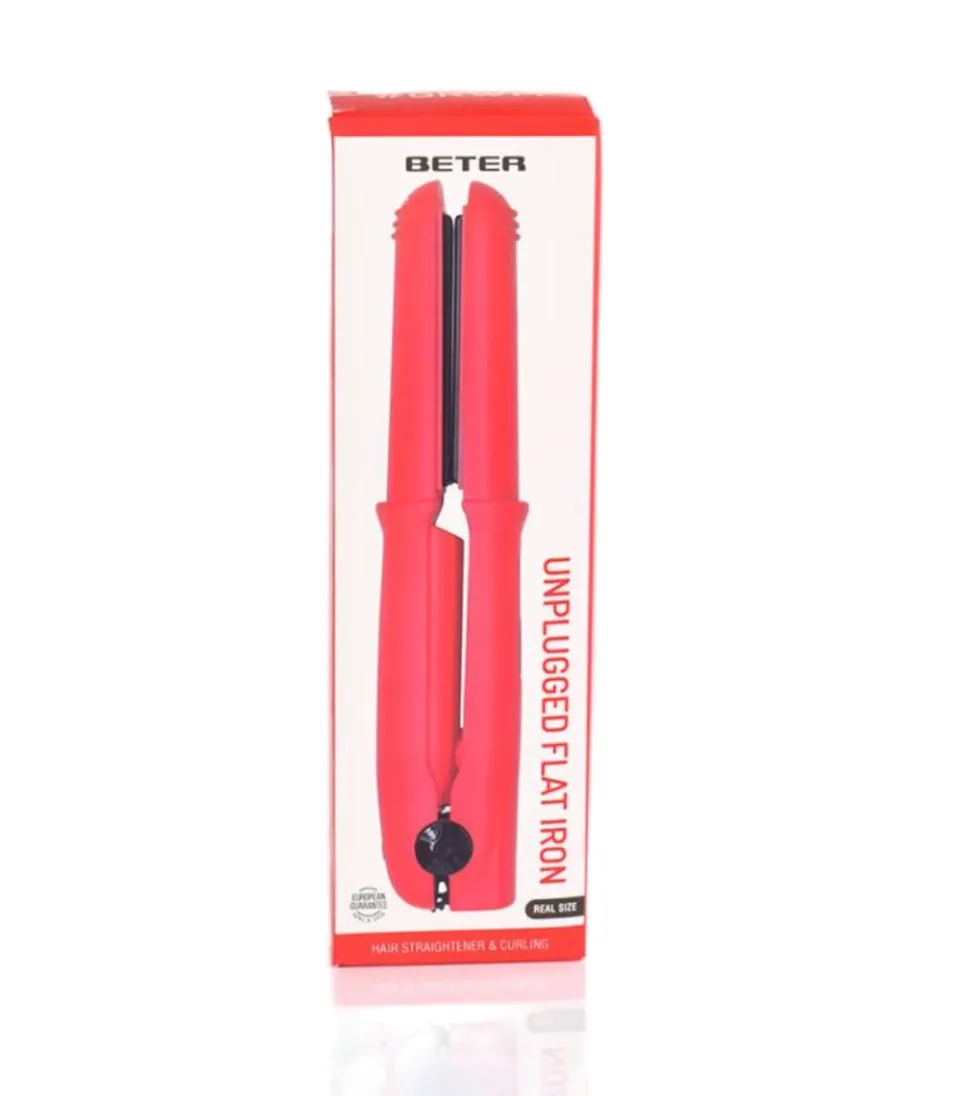 Plancha de pelo inalámbrica GRWM - Roja