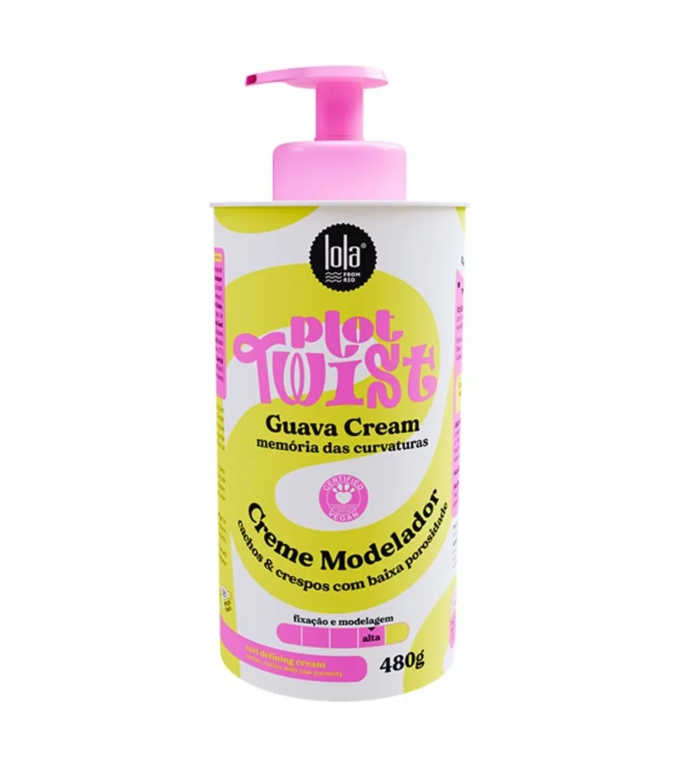 *Plot Twist* - Crema de peinado modeladora de rizos 480g - Crema de guayaba