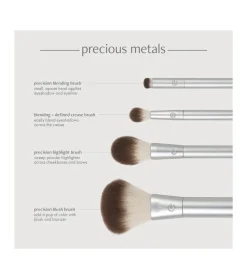 *Precious Metals* - Set de 4 brochas Cheek + Eye Highlight