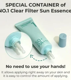 Protector solar acuoso SPF50+ PA++++ No.1 Clear Filter