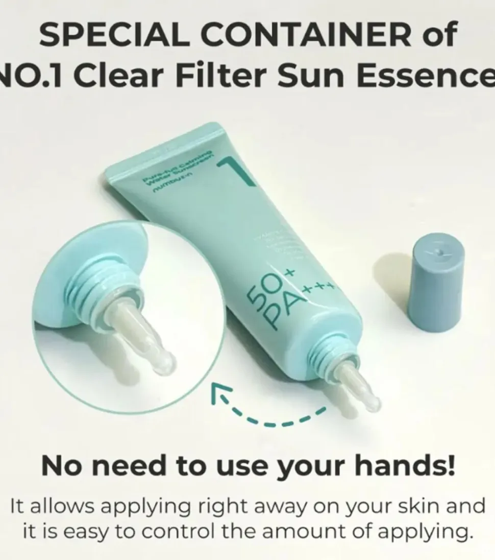 Protector solar acuoso SPF50+ PA++++ No.1 Clear Filter
