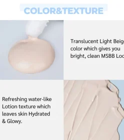 Protector solar con color No.1 Pure Glass Clean Tone Up SPF 50+ PA++++