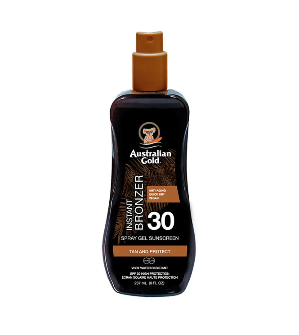Protector Solar en Spray Gel con Activo Bronceador - FPS 30