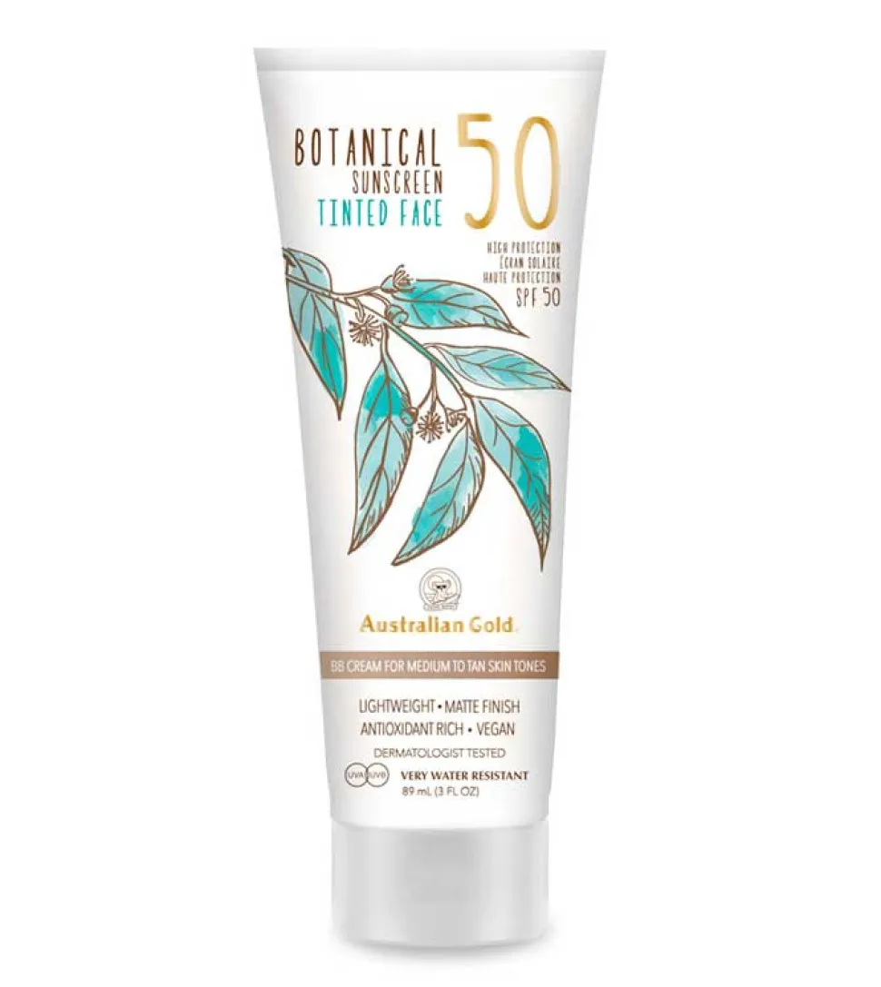 Protector solar facial con color SPF 50 Botanical - Medium/Tan