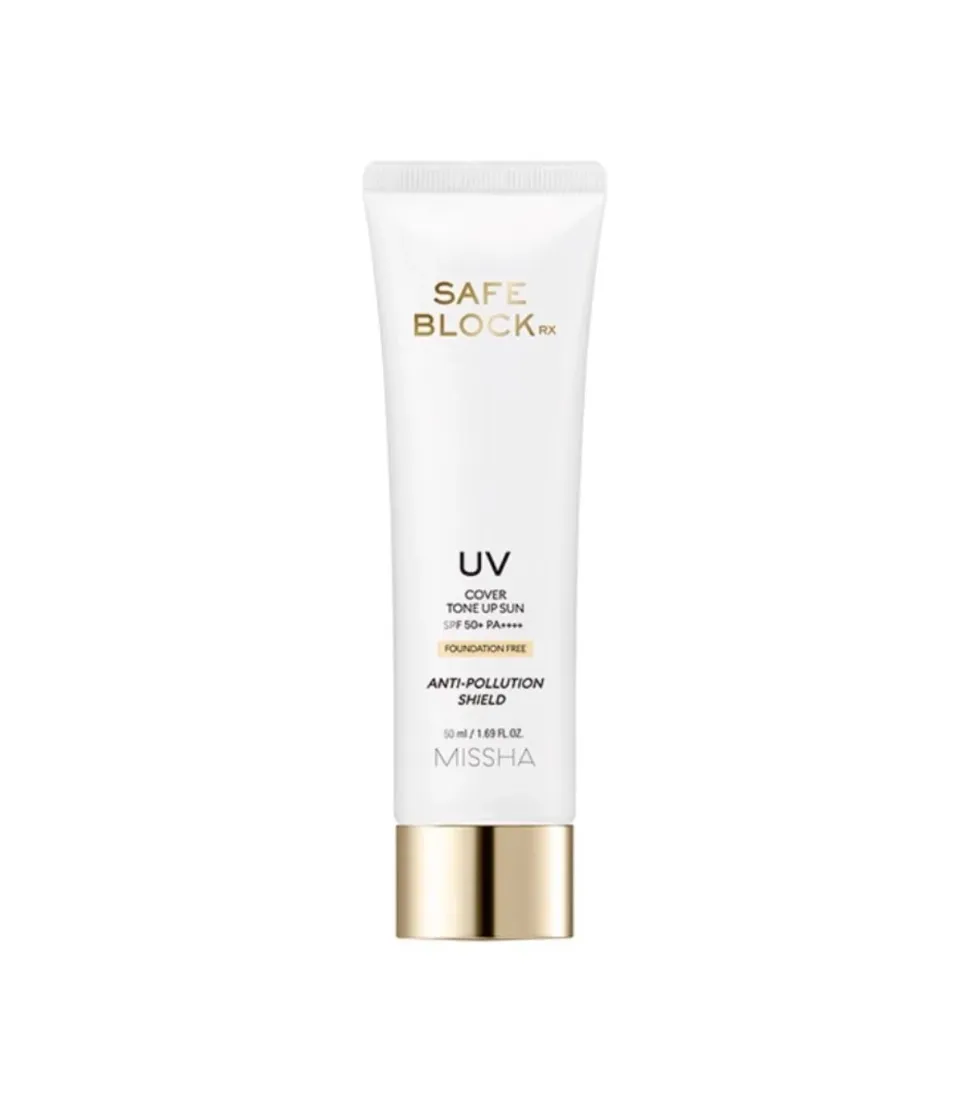 Protector solar facial con color Safe Block Rx Cover Tone Up Sun SPF50+ PA++++