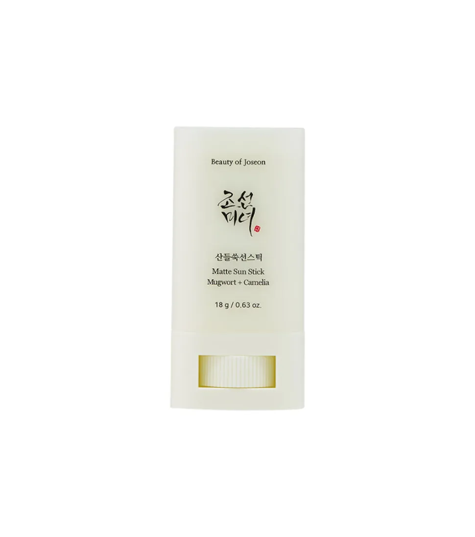 Protector solar facial SPF50+ Matte sun stick: Mugwort + Camilia