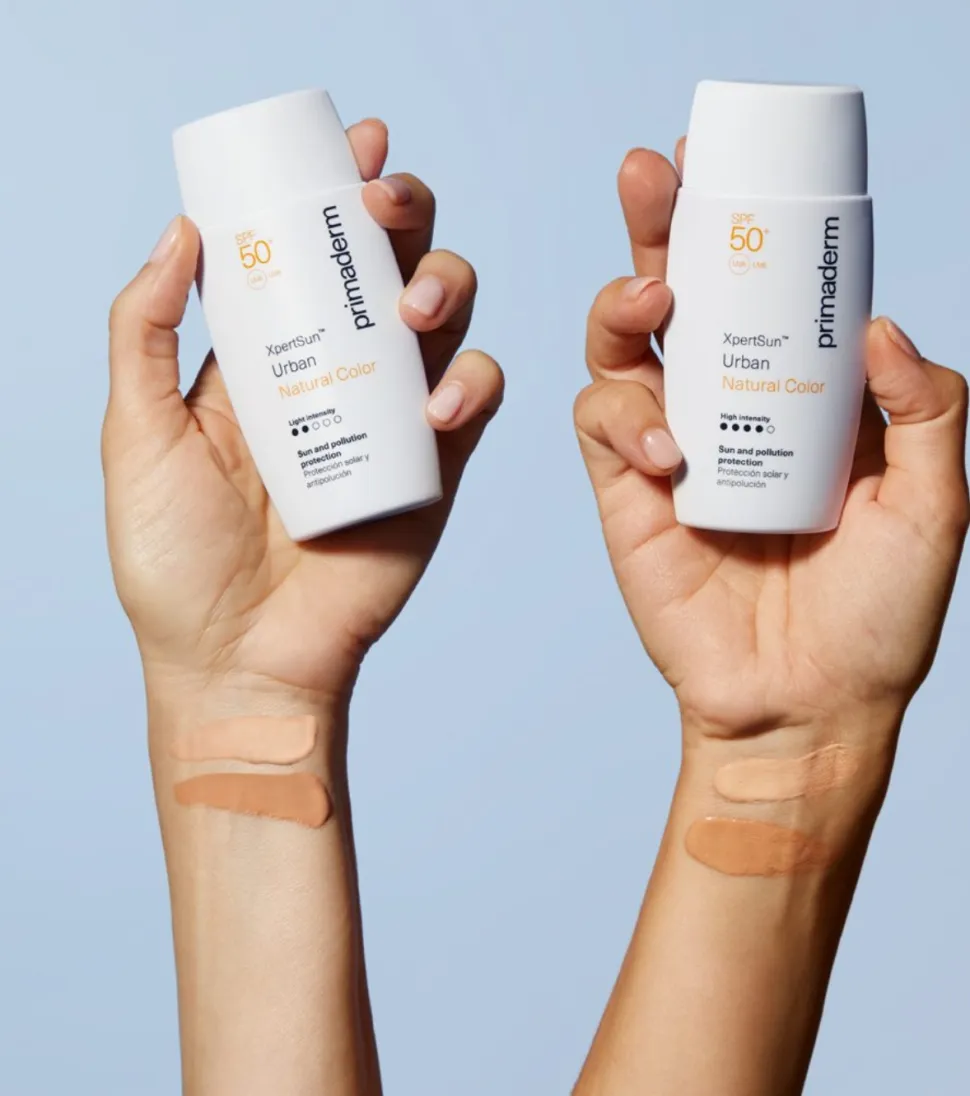 Protector solar facial XpertSun Urban Natural Color SPF50+ - High Intensity