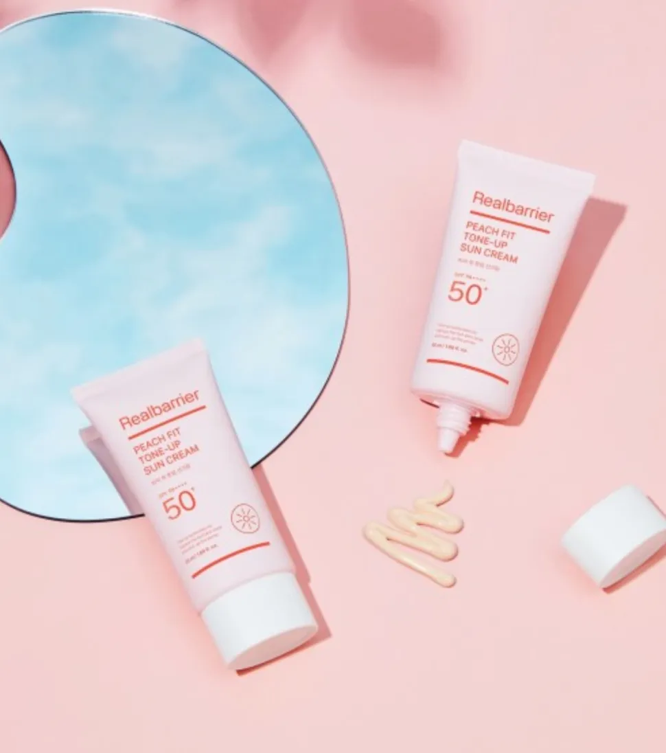 Protector solar Peach Fit Tone-up SPF 50 PA++++