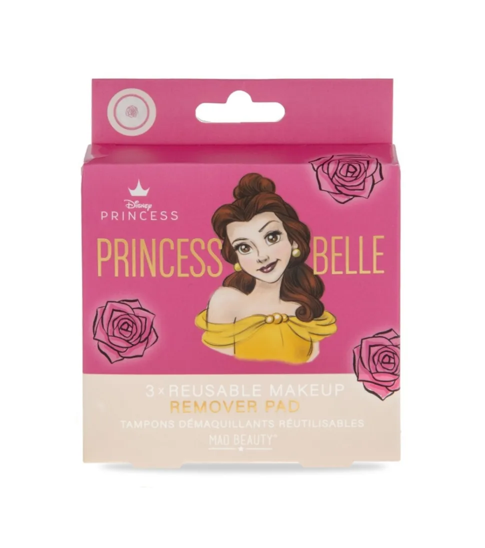*Pure Princess* - 3 discos desmaquillantes reutilizables - Princess Belle