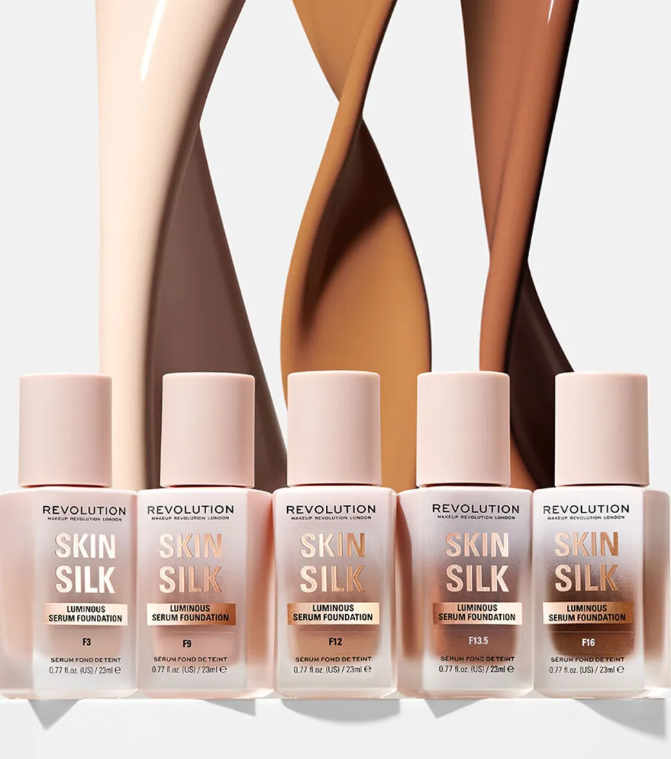 Revolution - Base de maquillaje Skin Silk Serum Foundation - F8.5