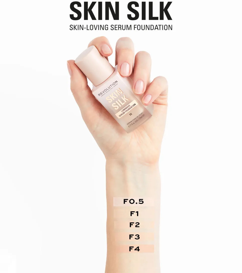 Revolution - Base de maquillaje Skin Silk Serum Foundation - F3