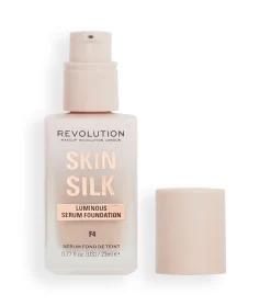Revolution - Base de maquillaje Skin Silk Serum Foundation - F4