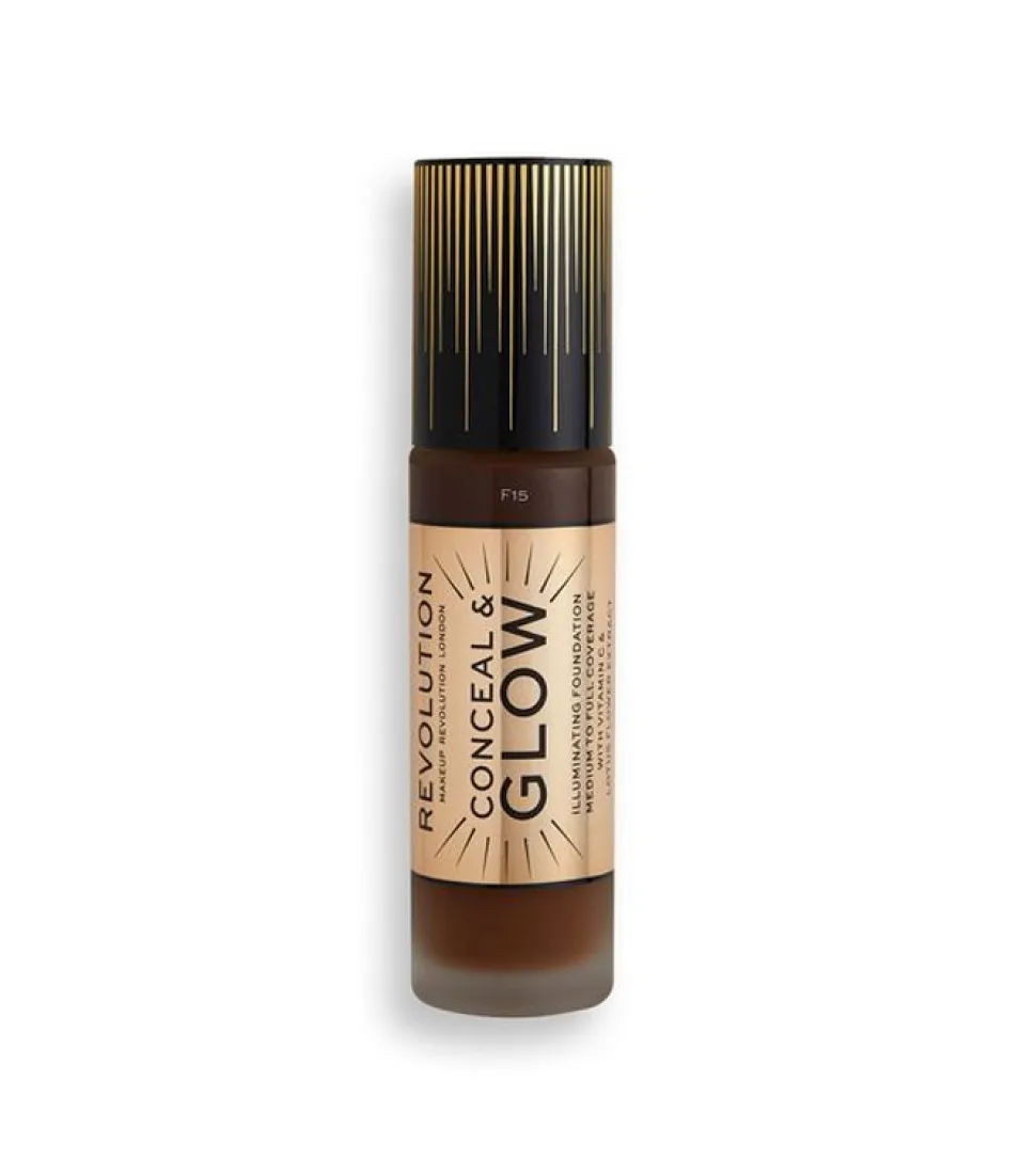 Revolution - Base de maquillaje Conceal & Glow - F15