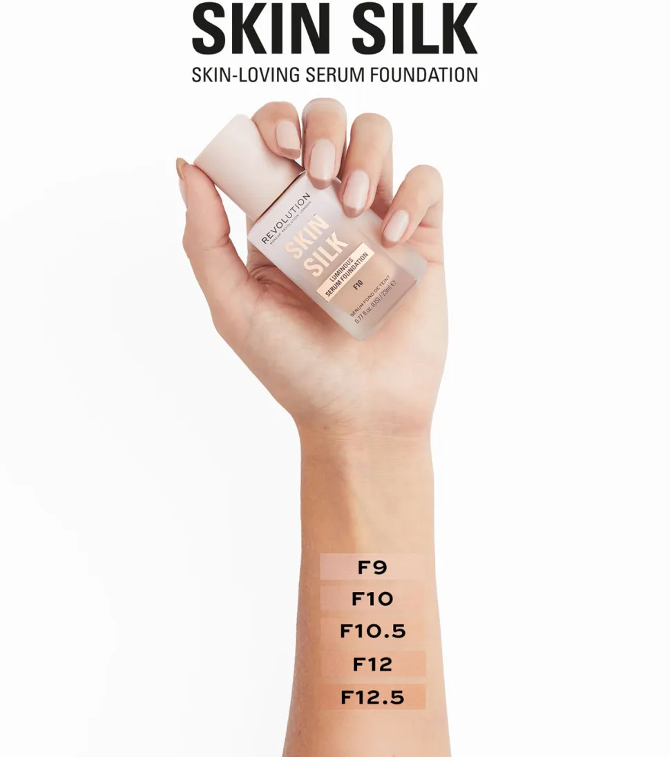 Revolution - Base de maquillaje Skin Silk Serum Foundation - F12.5
