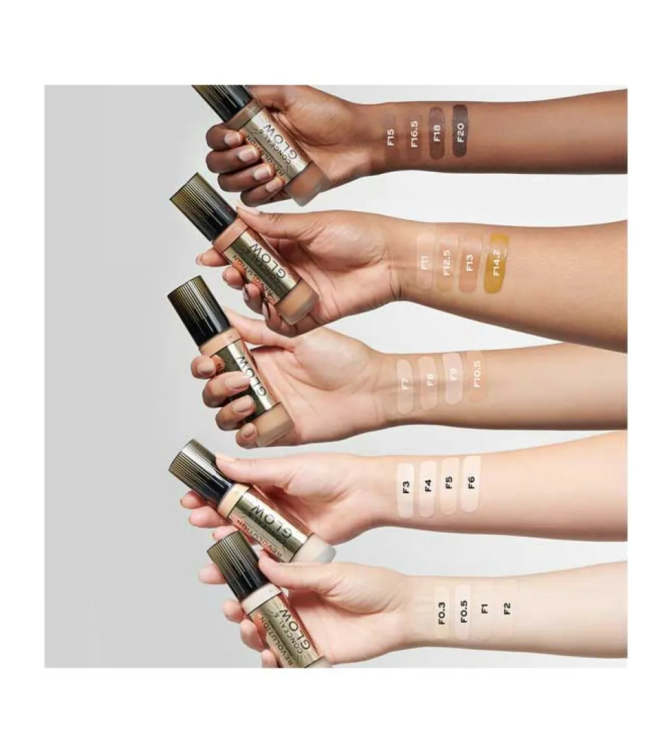Revolution - Base de maquillaje Conceal & Glow - F16.5