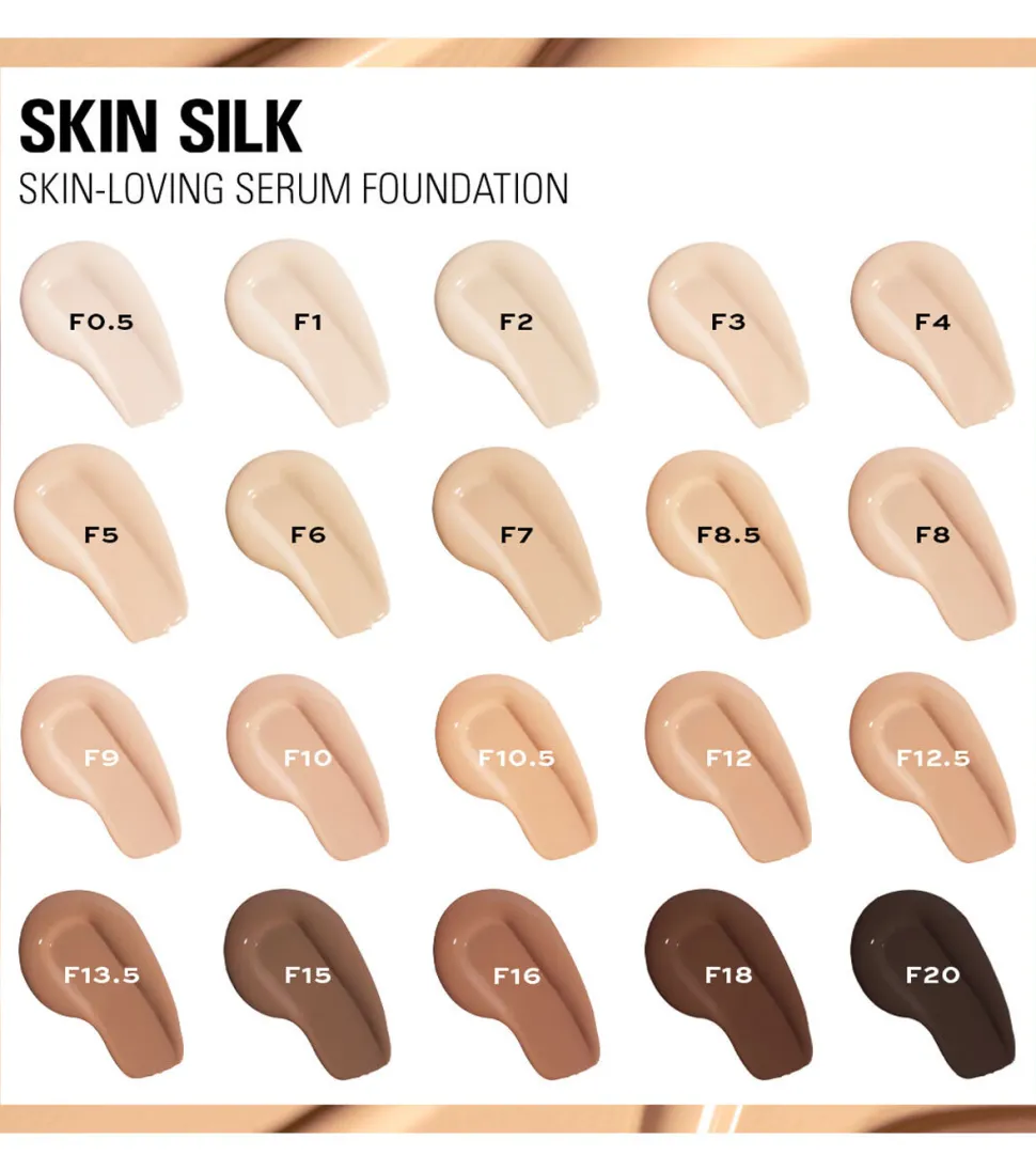 Revolution - Base de maquillaje Skin Silk Serum Foundation - F7