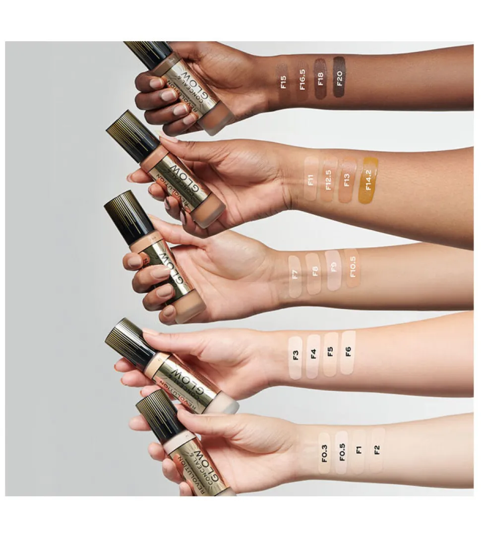 Revolution - Base de maquillaje Conceal & Glow - F11