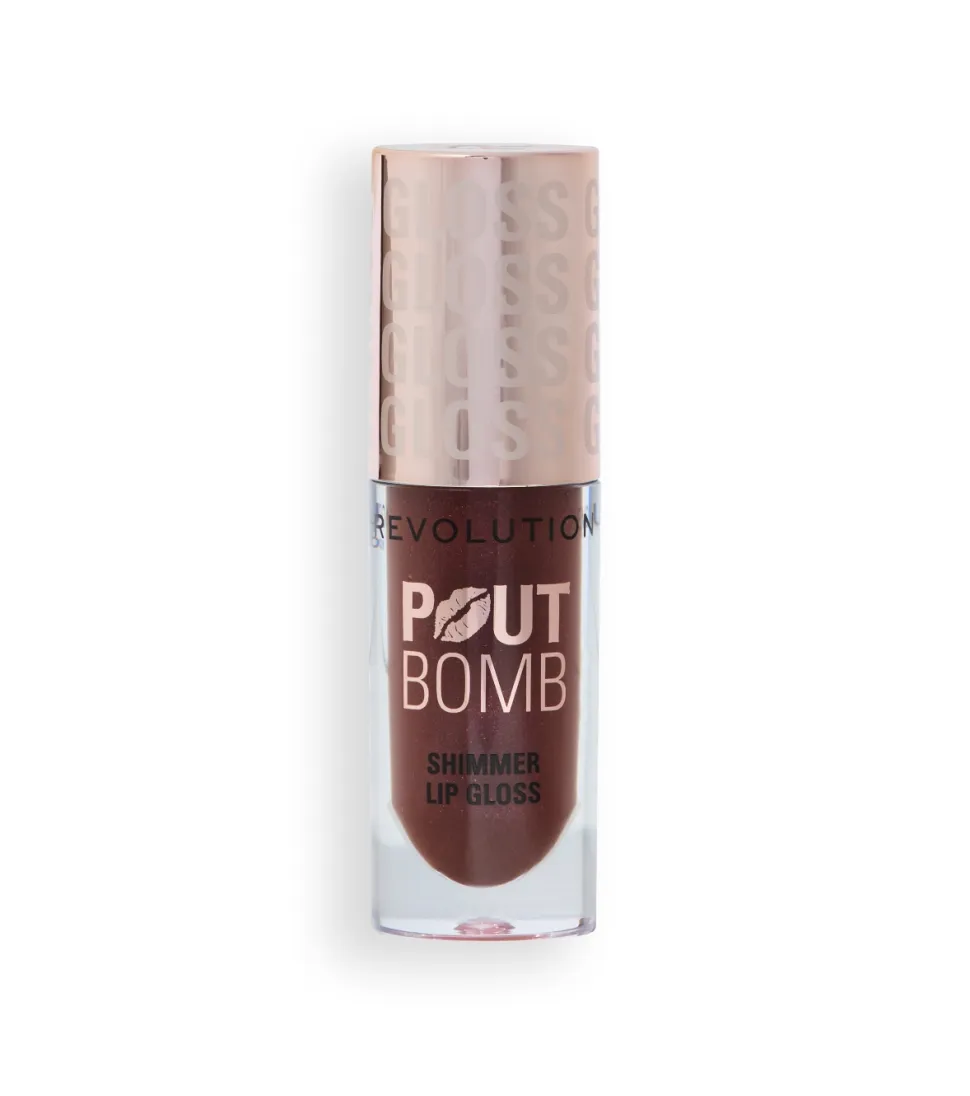 Revolution - Brillo de labios con Shimmer Pout Bomb - Chocolate Sparkle