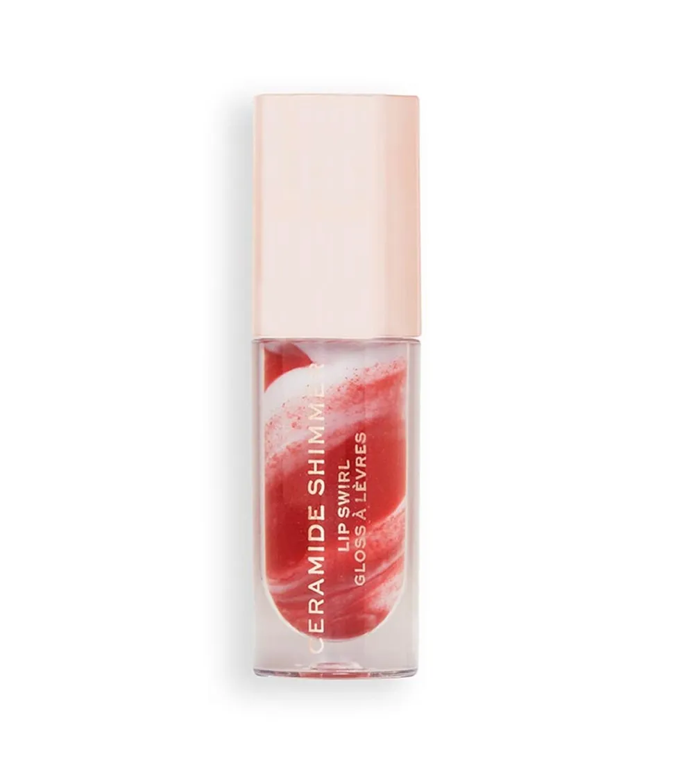 Revolution - Brillo de labios Ceramide Shimmer Lip Swirl - Out out red