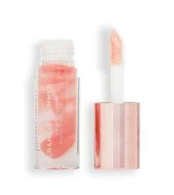Revolution - Brillo de labios Ceramide Shimmer Lip Swirl - Glitz Nude