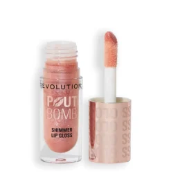 Revolution - Brillo de labios con Shimmer Pout Bomb - Shimmer Nude